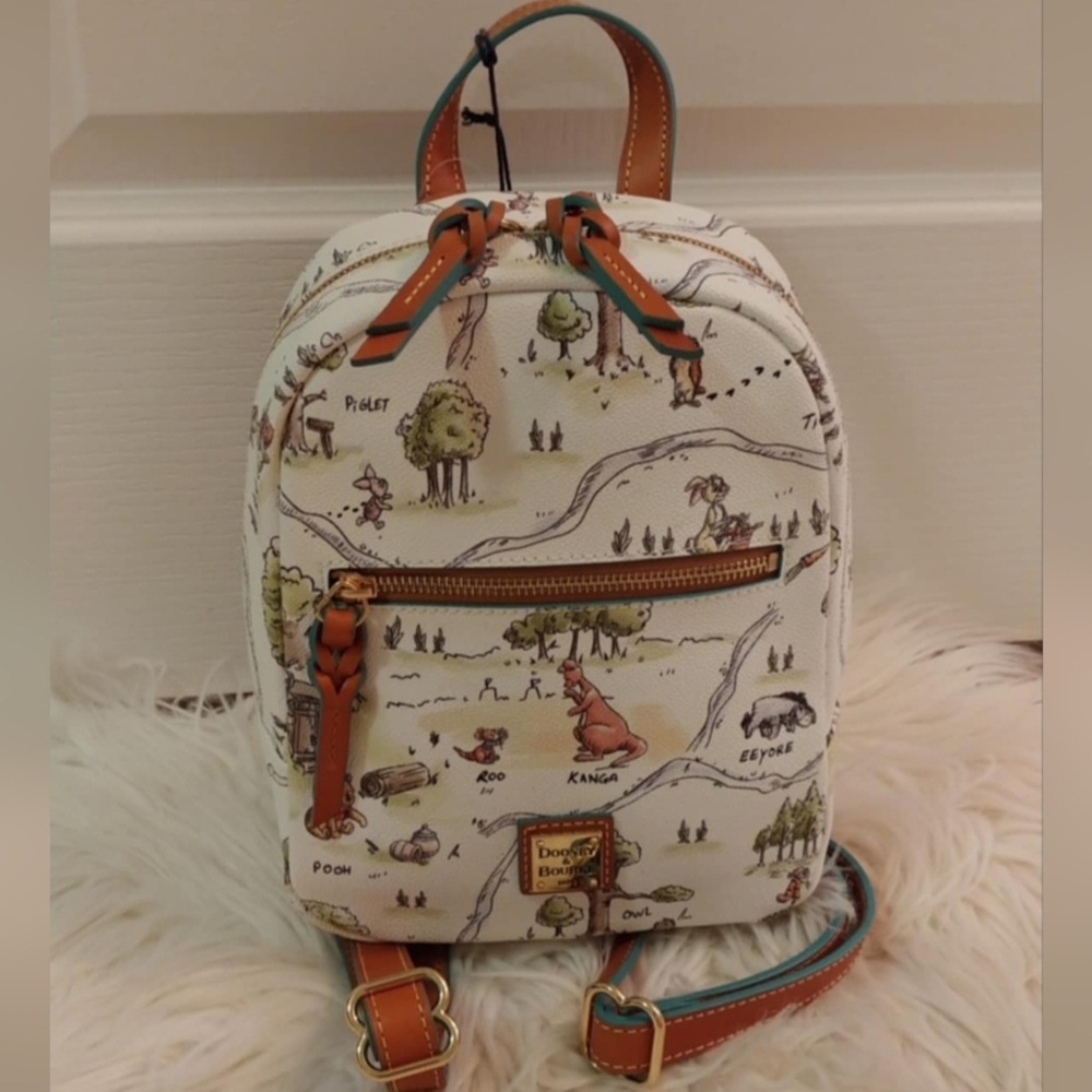 Dooney & Bourke Winnie the Pooh Map Print Backpack